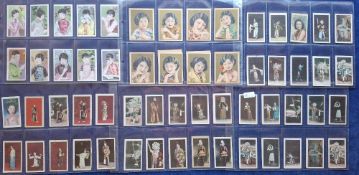 Cigarette cards, China, 143 cards, all Chinese Beauties themed, mostly with firms name written in