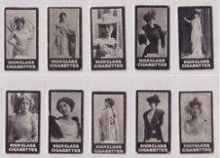 Cigarette cards, Anonymous plain back issue Actresses BLARM (set 20 cards) (some light knocks to