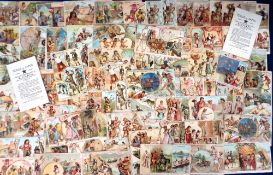 Trade cards, Pictorial History of Sports & Pastimes of Nations (as Arbuckle), 'P' size, A. Chappu,