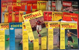 Charles Buchan Football Monthly magazine, a comprehensive run from September 1951 (1st issue)