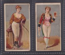 Cigarette cards, USA, Goodwin's, Occupations for Women, two cards, Jockey (slight crease) &