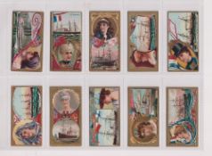 Cigarette cards, USA, Duke's, Ocean & River Steamers (set, 36 cards) (gd)