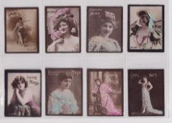 Cigarette cards, Algeria, Melia, Photo Cards, Actresses, 'M' size, 143 cards from various series (