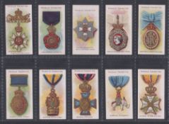 Cigarette cards, Thos Nicholls Orders of Chivalry (set 50 cards) (gen gd/vg)