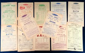 Horse Racing / Railways, a collection of 12, 1950's, railway excursion flyers all relating to race