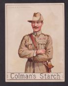 Trade issue, Scouting, Colman's Starch, Colonel R.S.S. Baden-Powell, large paper issue, 136mm x