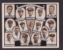 Tobacco issue, Player's, Cricket Fixture Booklet for 1930, 16 pages with centre image of the