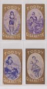 Cigarette cards, USA, Drummond Tobacco, Bathing Girls (Toddy Cigarettes), four cards, ref. N438,