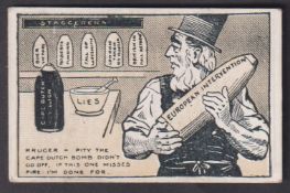 Cigarette card, Churchman's, Boer War Cartoons, type card, 'Kruger - Pity the Cape Dutch' (gd) (1)