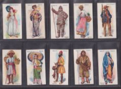 Cigarette cards, Smith's, Races of Mankind, 13 cards, nos 11, 12, 14, 16, 17, 18, 19, 22, 23, 24,
