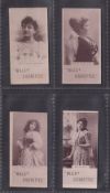 Cigarette cards, Wills, Actresses Collotype (Three Castles, Firefly etc back), four cards, CRB no
