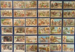Trade cards, Liebig, eleven German language sets, Problems IV S420, A Trip Around the