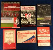 Bournemouth FC, six books & booklets, Official Handbook 1948-49, Golden Jubilee Handbook 1899-