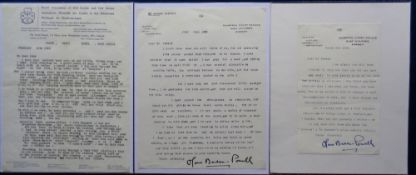 Girl Guides, Boy Scouts, Olave Baden-Powell, 3 typed signed letters from Lady Baden-Powell to