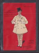 Cigarette card, Adkin A Living Picture type card 'P Size', Arthur Roberts (slight grubby back, front