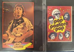 Trade cards, Monty Gum, Pop Posters Pop, 8 posters and 3 paper wrappers for the series, posters