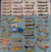 Pin Badges, 79 aircraft related badges (some duplication ), vintage and modern to include