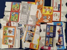 Trade cards, Panini, Over 95 Retail Boxes, all flattened (no packets or stickers), many titles