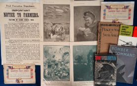 Militaria, approx. 25 items relating to WW1 and WW2 together with other related items to include the