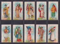 Cigarette cards, India, Crown Tobacco Co, National Types, Costumes & Flags, standard size, back