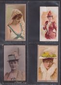 Cigarette cards, USA, 9 printed cards from various series, all believed to portray Lilian Russell (