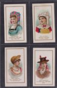 Cigarette cards, USA, Duke's, Actors & Actresses, Series 1, medium size, four cards, Mme. Cottrelly,