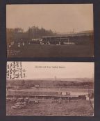 Football postcards, Brighton & Hove Albion FC, one b/w photographic card showing match action by