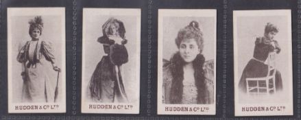 Cigarette cards, Hudden Beauties HUMPS (Blue scroll backs), 4 cards Handbook reference H222 pictures
