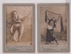 Cigarette cards, USA, National Tobacco Works, Cabinet Pictures (165mm x 105mm), Actresses, Nos 301/