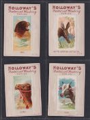 Trade cards, Holloway's Natural History Series (Animals Heads) 30/39 (most gd a few fair)