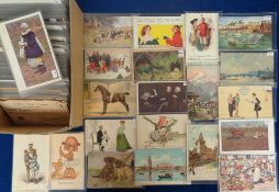 Postcards, a mixed age collection of over 300 cards, mainly subjects. Also a few illustrated