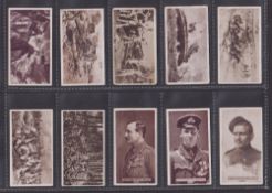 Cigarette cards, Murray War Series L (set 25 cards, numbers 100-124) (gen gd a few slightly grubby)