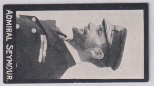 Cigarette card, Rutter, Boer War Celebrities (Printed back), type card, Admiral Seymour (gd/vg) (1)