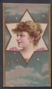 Cigarette card, Salmon & Gluckstein, Star Girls (Red back), type card, ref. H30, picture no 2 (