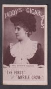 Cigarette card, Taddy, Actresses, Collotype, type card, Miss Christie Nilsson (gd) (1)