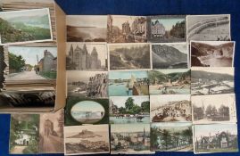 Postcards, Topographical, a mix of approx. 600 cards, mainly towns, cities, villages, printed street