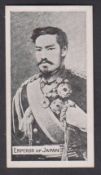 Cigarette card, Glass & Co, Russo Japanese Series, type card, Emperor of Japan (vg) (1)