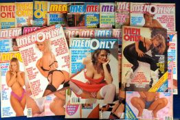 Glamour magazines, Men Only, a collection of approx. 45 issues of the adult magazine, 1980's onwards