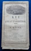 Ephemera, 'Key to the Great Exhibition' 1851, which unfolds into a poster (approx. size 18.75 x 42