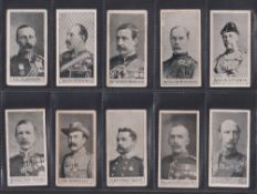 Cigarette cards, Adkin Soldiers of the Queen with 'series of 60' on the backs 56/59 missing