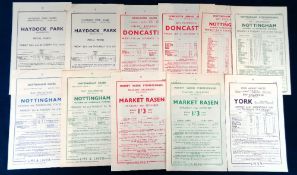 Horse Racing / Railways, a collection of 11, 1930's, railway excursion flyers all relating to race