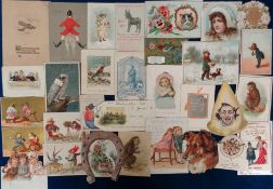 Ephemera, Greetings Cards, a selection of approx. 300, late 19th to early 20thC cards to include