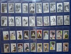 Cigarette cards, China, approx. 100 cards, Chinese Beauties (80) & Actors & Actress Romance