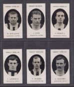 Cigarette cards, Taddy Prominent Footballers (no footnote), 6 cards Newcastle United Appleyard,