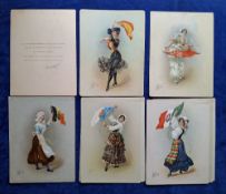Cigarette cards, USA, ATC, Hamilton King Girls subset 62-86 24/25 (missing no 82) (most cards with