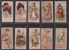 Cigarette cards, Baker Beauties of all Nations (set 25 cards) (21 with A Baker & Co Backs, 4 with