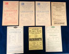Horseracing / Railways, a collection of 7 Railway flyers, 4 GWR issues, Bridgnorth Races 1884,