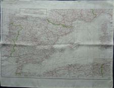 Militaria, WW2 RAF 'silk' escape map of North Africa, sheet K3, double sided (approx. size 17.5 x