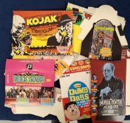 Trade cards, Selection of over 45 Retail Boxes from various issuers, all flattened (no packets or