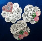 Ephemera, Victorian Souvenir folding paper viewbooks to comprise 2 Rose Books, 1 for Isle of Wight